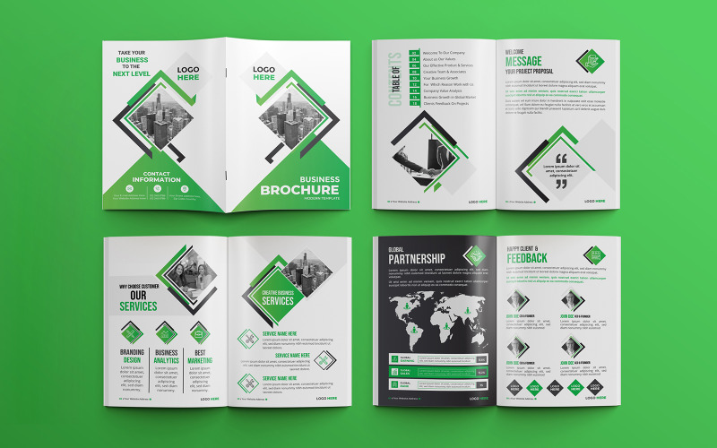 Modern business proposal 16 pages multipurpose brochure template 08 Corporate Identity