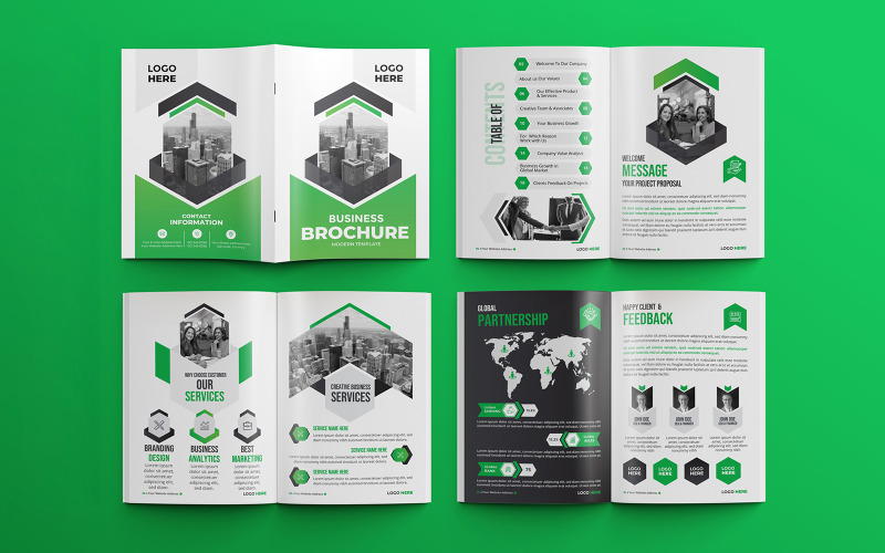 Modern business proposal 16 pages multipurpose brochure template 09 Corporate Identity