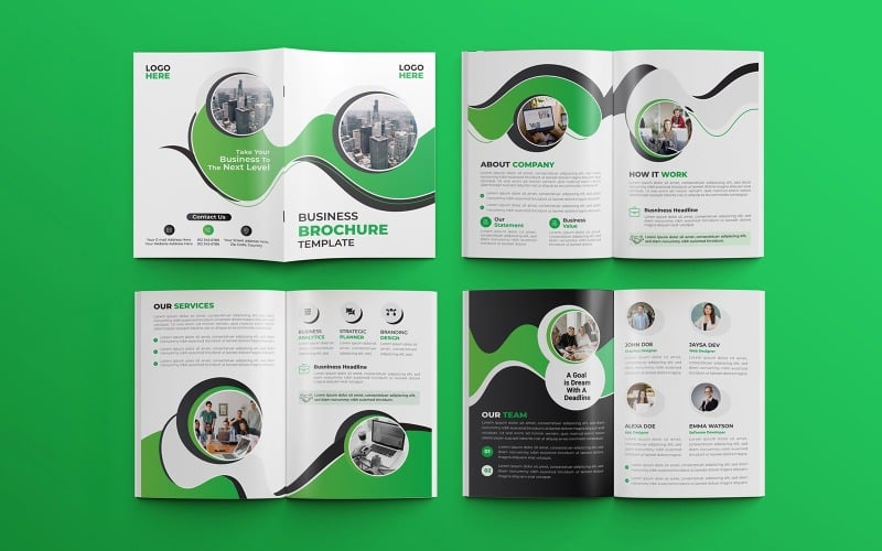 Modern business proposal 8 pages multipurpose brochure template 07 Corporate Identity
