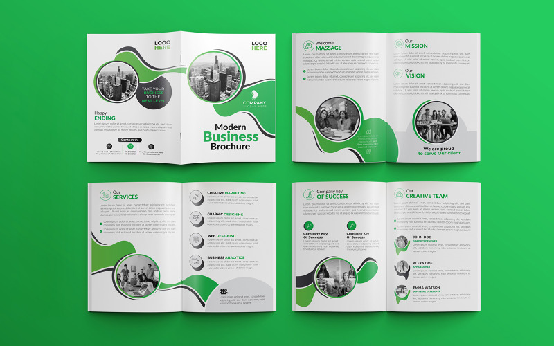 Modern business proposal 8 pages multipurpose brochure template 09 Corporate Identity
