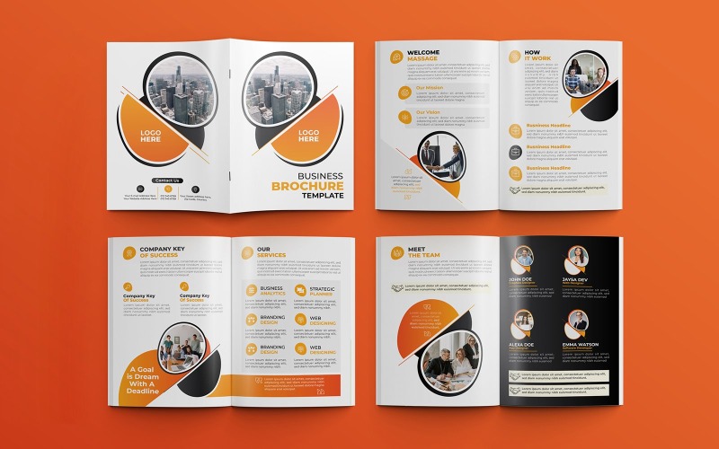 Modern business proposal 8 pages multipurpose brochure template 10 Corporate Identity