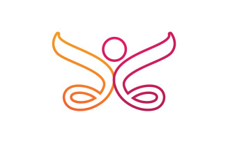 Family care health people logo vector v5