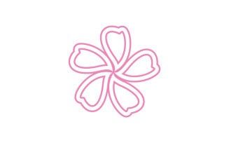 Flower beauty logo icon design template v10