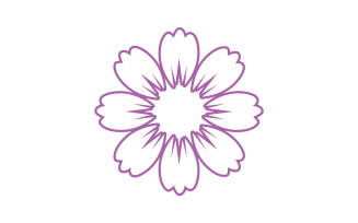 Flower beauty logo icon design template v6