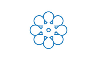 Flower beauty logo icon design template v7