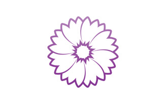 Flower beauty logo icon design template v8
