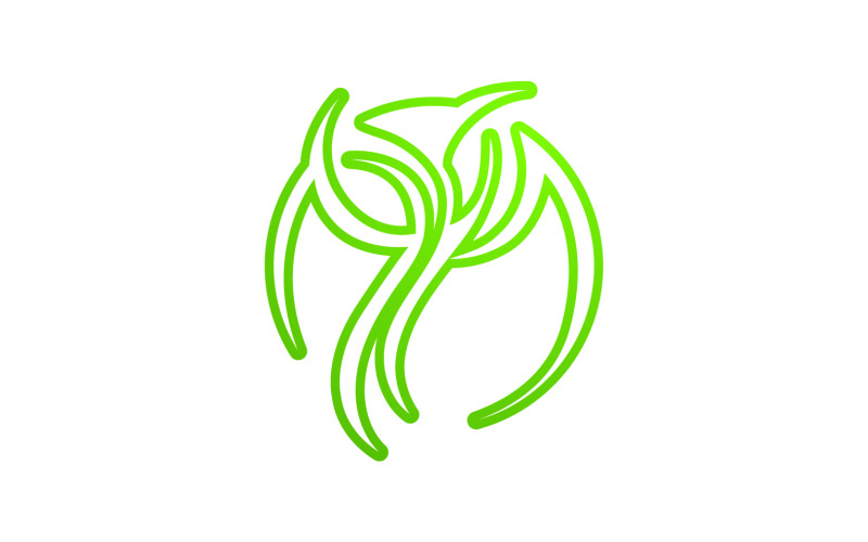 Leaf eco green tree logo nature template design v12 Logo Template