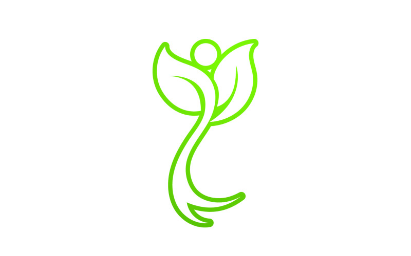 Leaf eco green tree logo nature template design v1 Logo Template