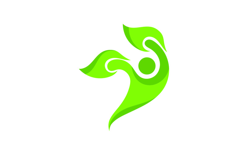Leaf eco green tree logo nature template design v31 Logo Template
