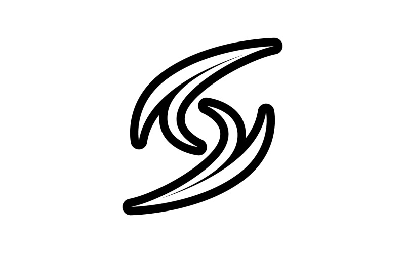 S initial business name logo v1 Logo Template