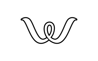 W initial business name logo v2