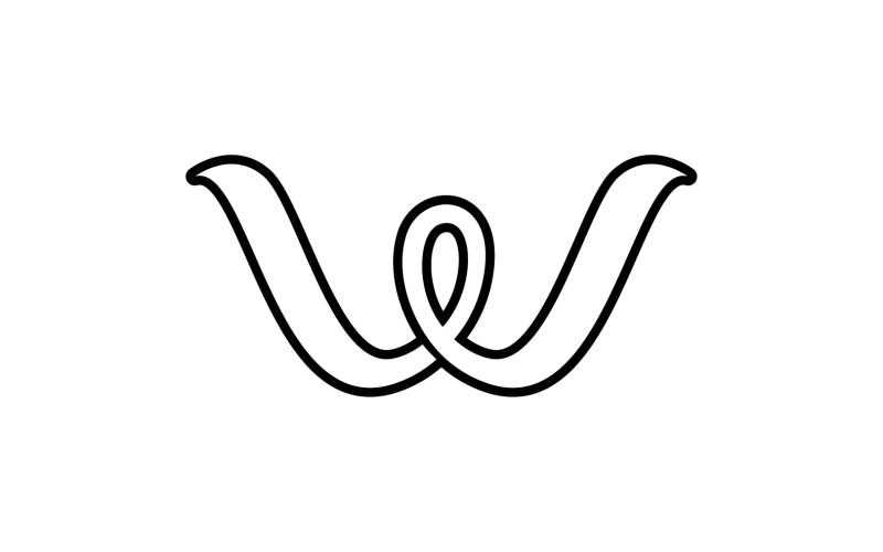 W initial business name logo v2 Logo Template