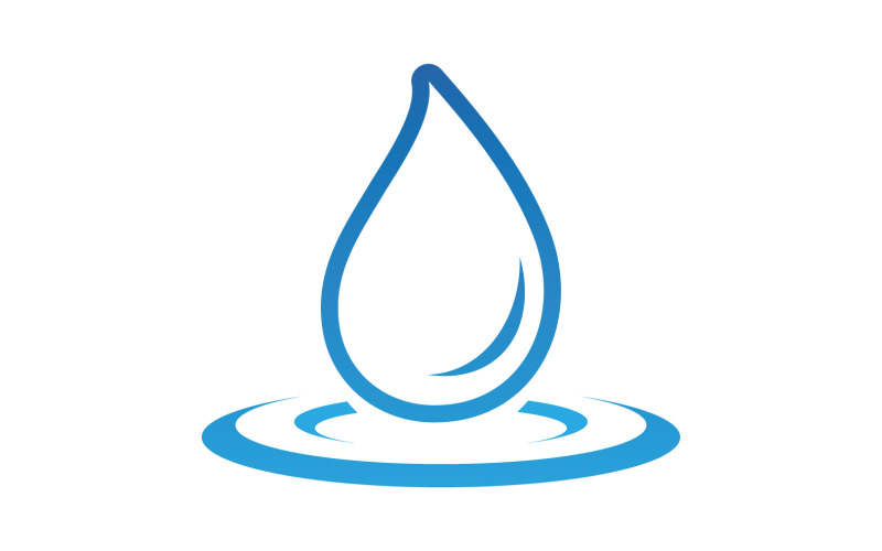 Waterdrop liquid nature logo template design v2 Logo Template