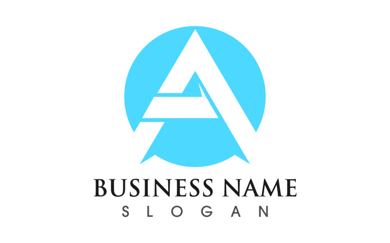 Business A letter initial logo design vector v10 Logo Template