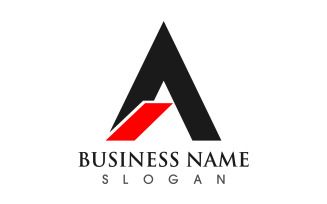 Business A letter initial logo design vector v13