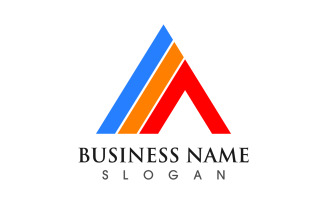 Business A letter initial logo design vector v15