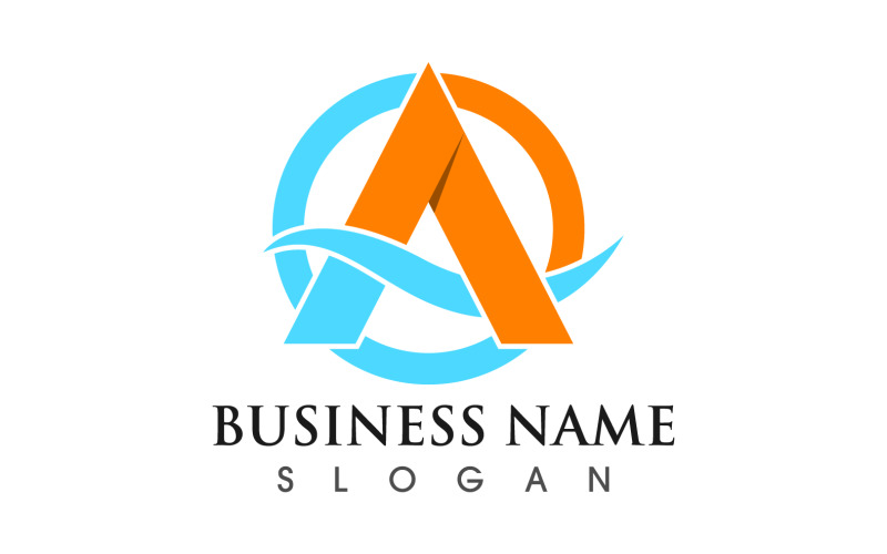 Business A letter initial logo design vector v1 Logo Template