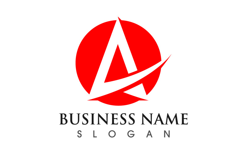Business A letter initial logo design vector v4 Logo Template