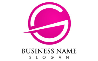 G letter initial business logo template vector v10
