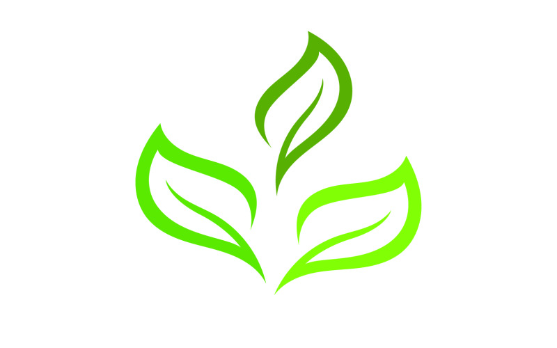 Leaf eco green tree logo nature template design v39 Logo Template