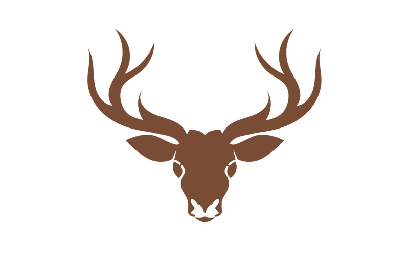 Deer horn head logo template design v12 Logo Template