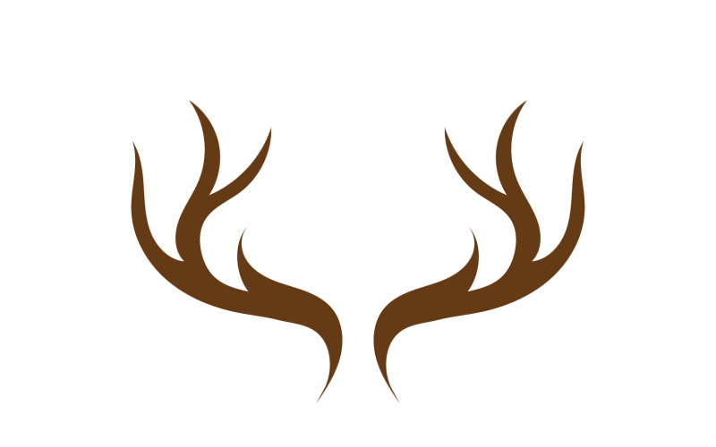 Deer horn head logo template design v1 Logo Template