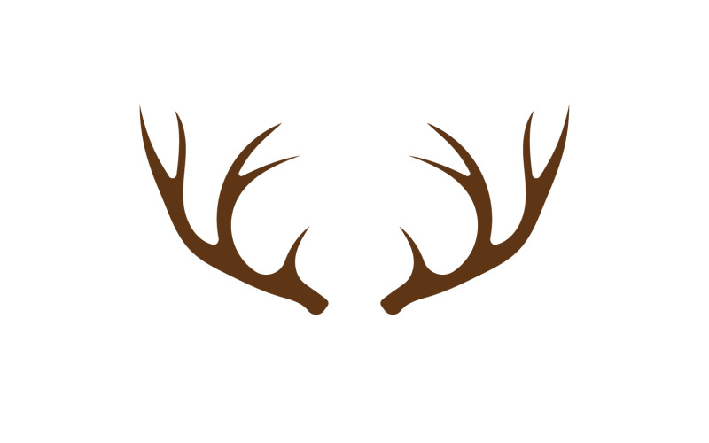 Deer horn head logo template design v2 Logo Template