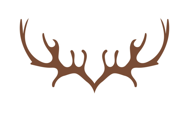 Deer horn head logo template design v6 Logo Template