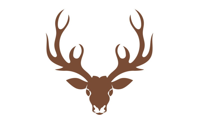 Deer horn head logo template design v8 Logo Template