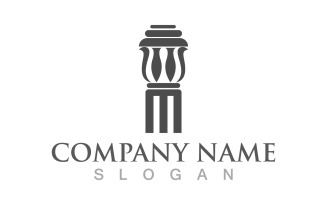 Pillar logo and symbol design vector v1