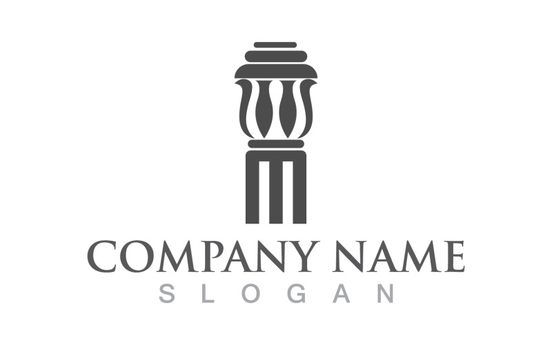 Pillar logo and symbol design vector v1 Logo Template