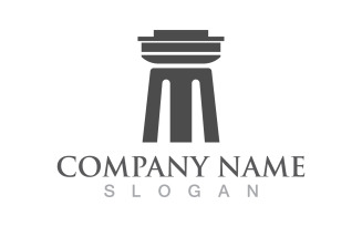 Pillar logo and symbol design vector v2