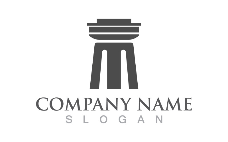 Pillar logo and symbol design vector v2 Logo Template