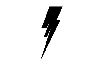 Thunderbolt flash lightning logo template design v2
