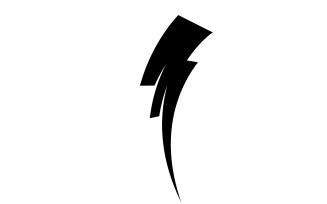 Thunderbolt flash lightning logo template design v3
