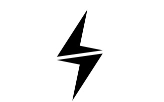 Thunderbolt flash lightning logo template design v5