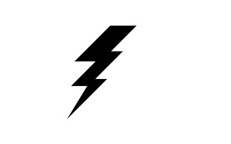Thunderbolt flash lightning logo template design v6