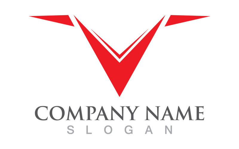 V letter initial logo design template v19 Logo Template