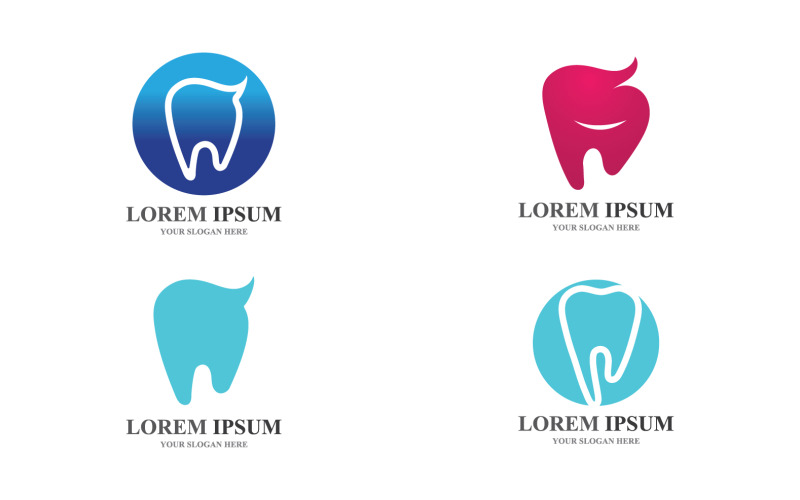 Dentis dental care health treatment logo vector v1 Logo Template
