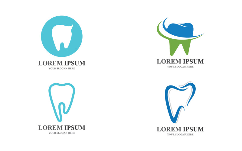 Dentis dental care health treatment logo vector v3 Logo Template