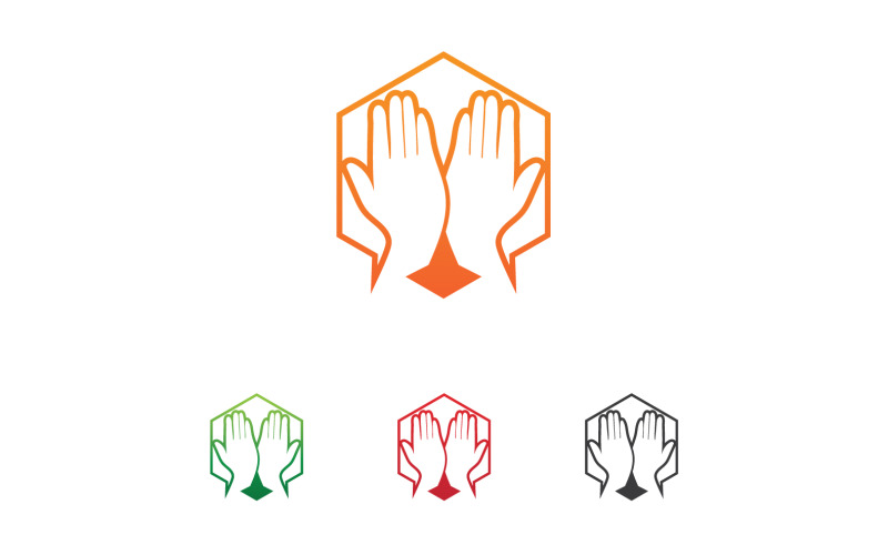 Hand Hope help health logo vector template v21 Logo Template
