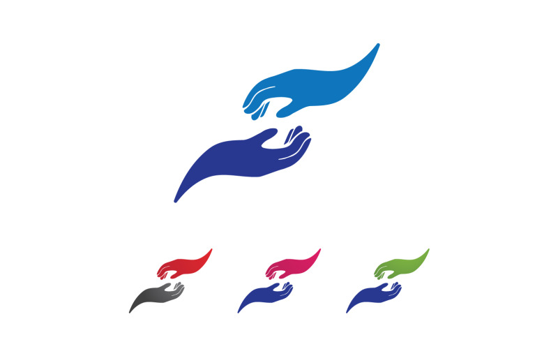 Hand Hope help health logo vector template v7 Logo Template