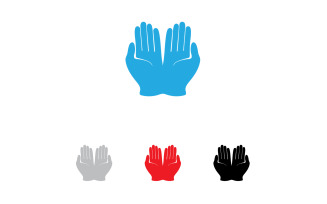 Hand Hope help health logo vector template v8