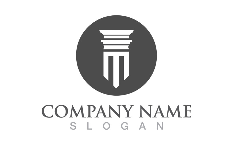 Pillar logo and symbol design vector v10 Logo Template