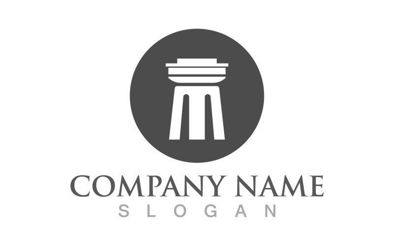 Pillar logo and symbol design vector v11 Logo Template
