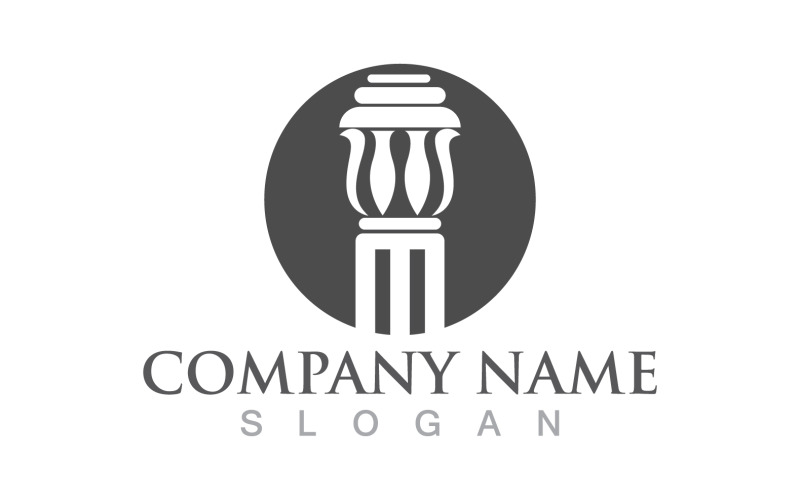 Pillar logo and symbol design vector v12 Logo Template