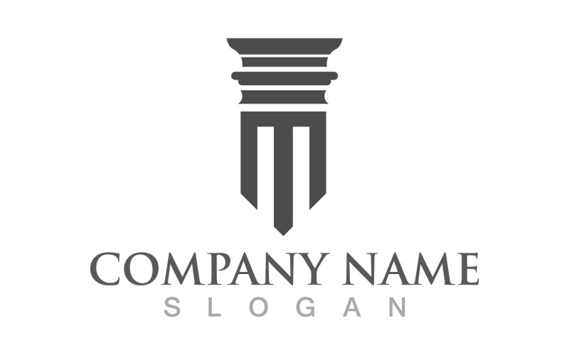 Pillar logo and symbol design vector v4 Logo Template