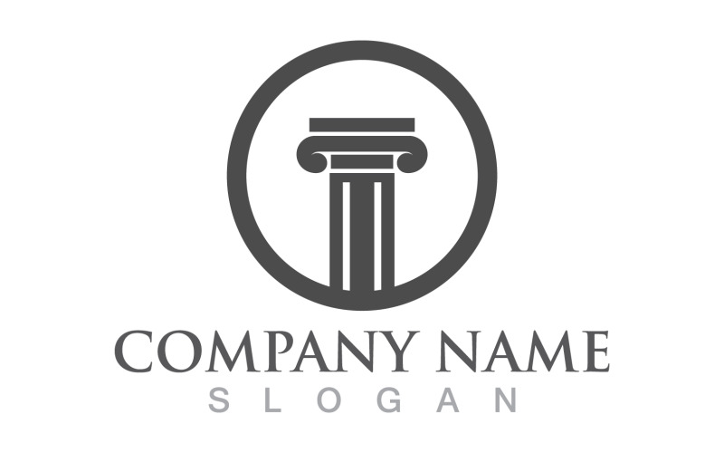 Pillar logo and symbol design vector v5 Logo Template