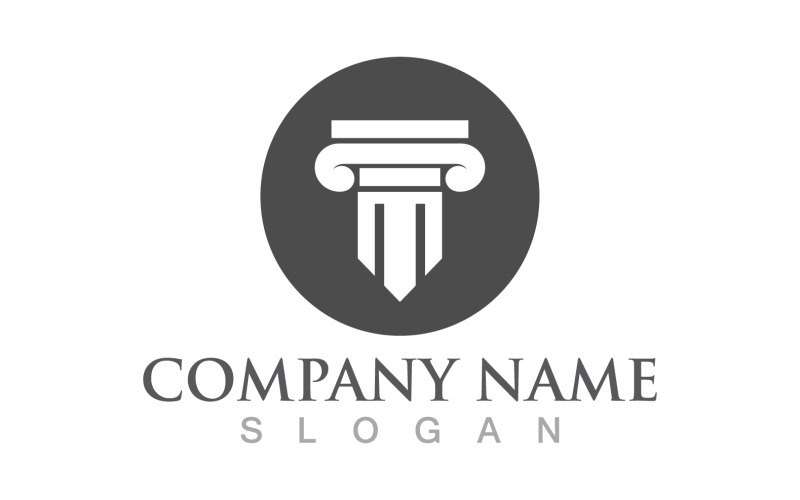 Pillar logo and symbol design vector v9 Logo Template