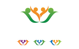 Community team group unity friend success health logo v19